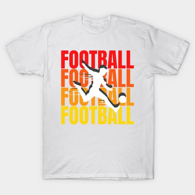 football typographic T-Shirt by LhewyStoreDigitalArt